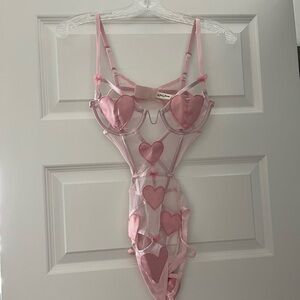 For Love & Lemons Heart Bodysuit